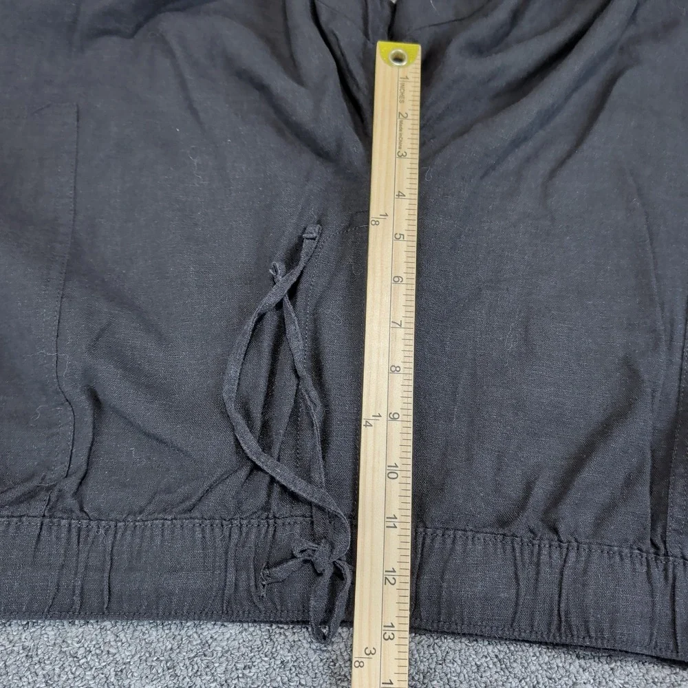 Gap Coastal Minimalist Linen Blend Wide Leg Pants Mens XXL Black NWT
